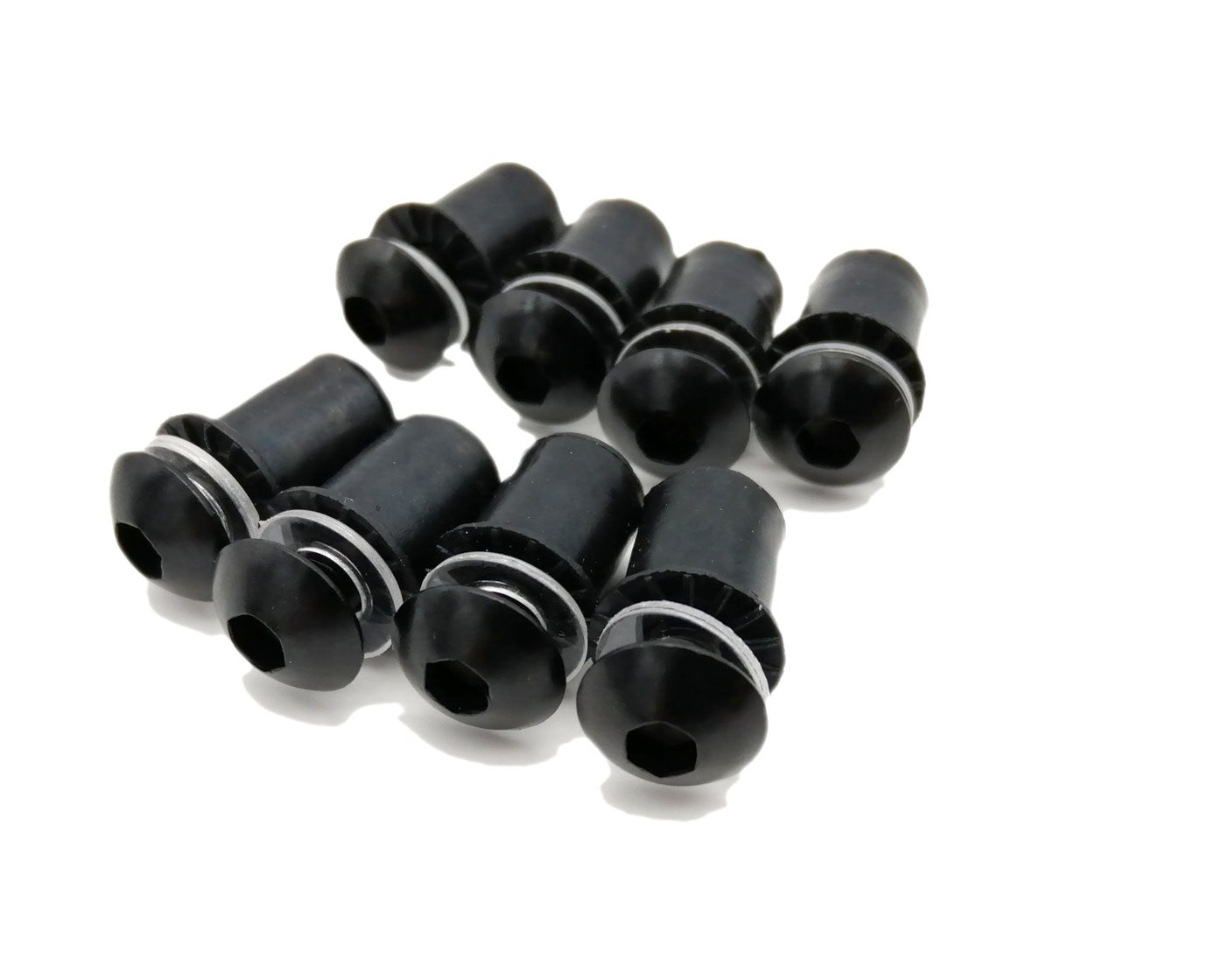 Kit de 10 vis bulle de carénage NOIR