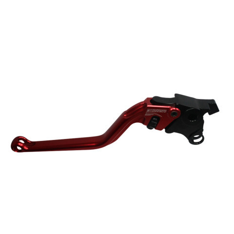 Levier d'embrayage, en aluminium usiné CNC ROUGE, cod. ESS014 ACCOSSATO