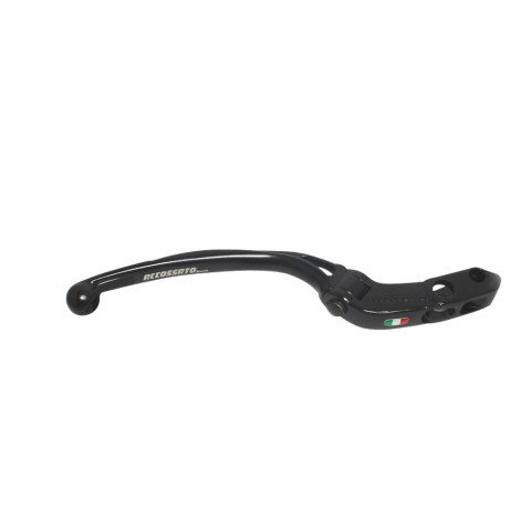 Levier de frein 16mm NOIR COURT articulé en aluminium pour maître-cylindre radial Accossato et Brembo