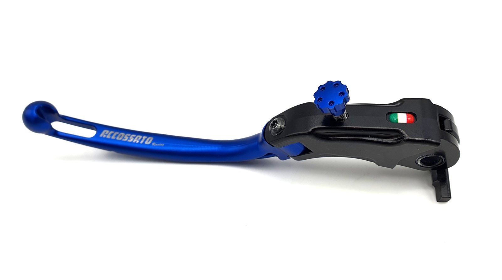 Levier de frein articulé remplacement 19mm BLEU en aluminium pour maître-cylindre Frein ACCOSSATO