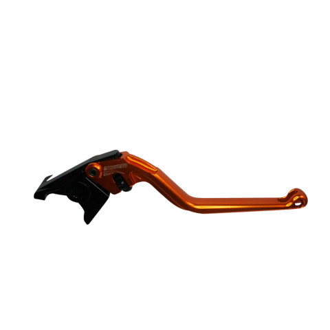 Levier de frein , en aluminium usiné CNC ORANGE HONDA, cod. EDF018 ACCOSSATO