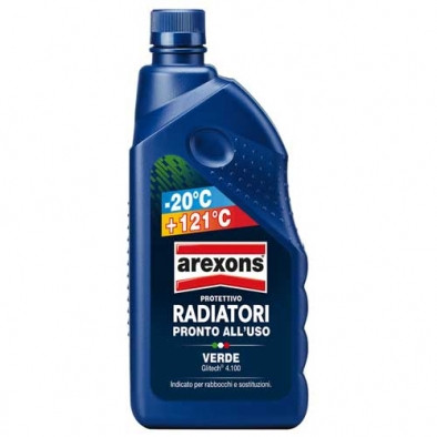 Liquide de refroidissement vert 1L universel -20°C/+121°C Arexons