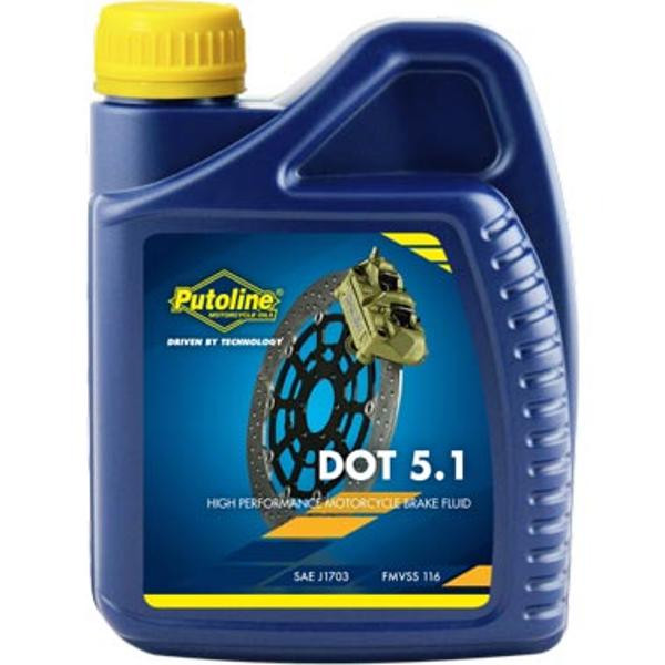 LIQUIDE FREIN DOT5.1 UNIVERSAL BRAKE FLUID (500ML) PUTOLINE 74043