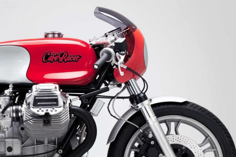 Lot de 2 Stickers CAFE RACER Lettrage NOIR