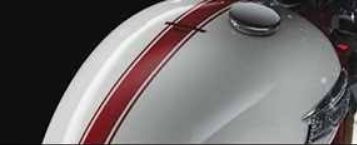 Lot de 2 Stickers RAYES BANDES TRIPLES ROUGE métallisé