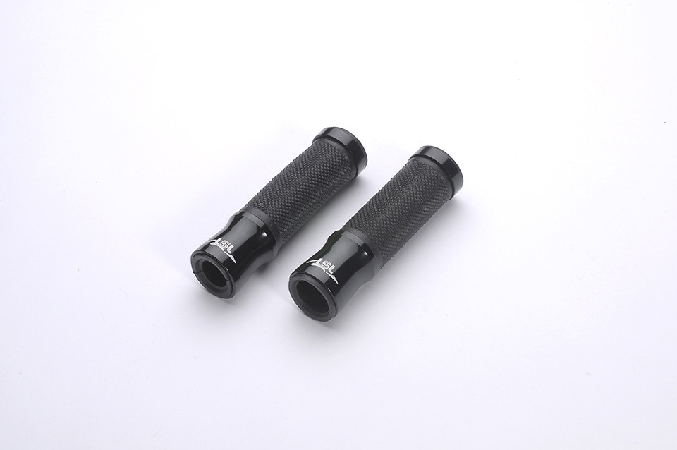 LSL Guidon grips aluminium-rubber, 125mm, noir