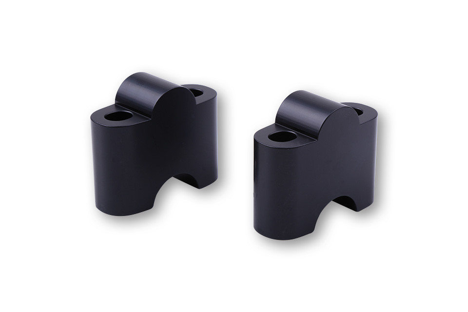 LSL Pontets guidon high-up 25mm, noir
