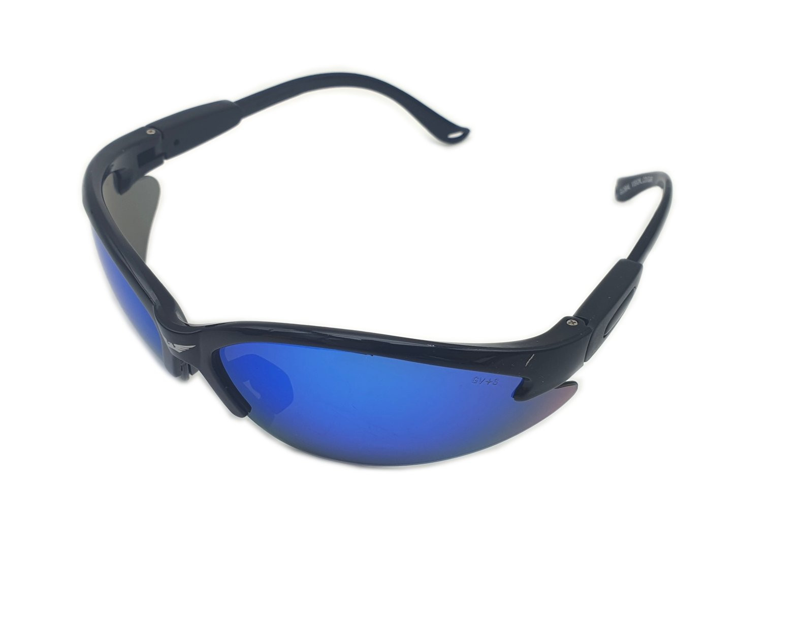 Lunettes de Soleil / Moto COUGAR Verre BLEU Incassable UV400