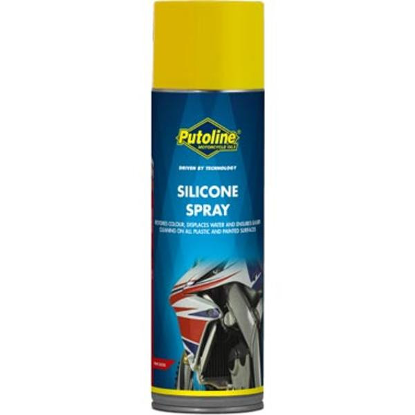 NETTOYANT/PROTECTEUR PLASTIQUE SILICONE SPRAY - SURFACE BRILLANTE (AEROSOL 500ML) PUTOLINE 70334