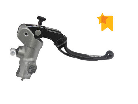 Maître-cylindre de frein radial 19x18 avec levier court NOIR rabattable ACCOSSATO (BREMBO XR0.11.71)