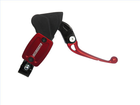 Maître-cylindre de frein radial ROUGE, réservoir intégré, rabattable, piston 10,5 mm, tout-terrain, scoot pitbikes ACCOSSATO