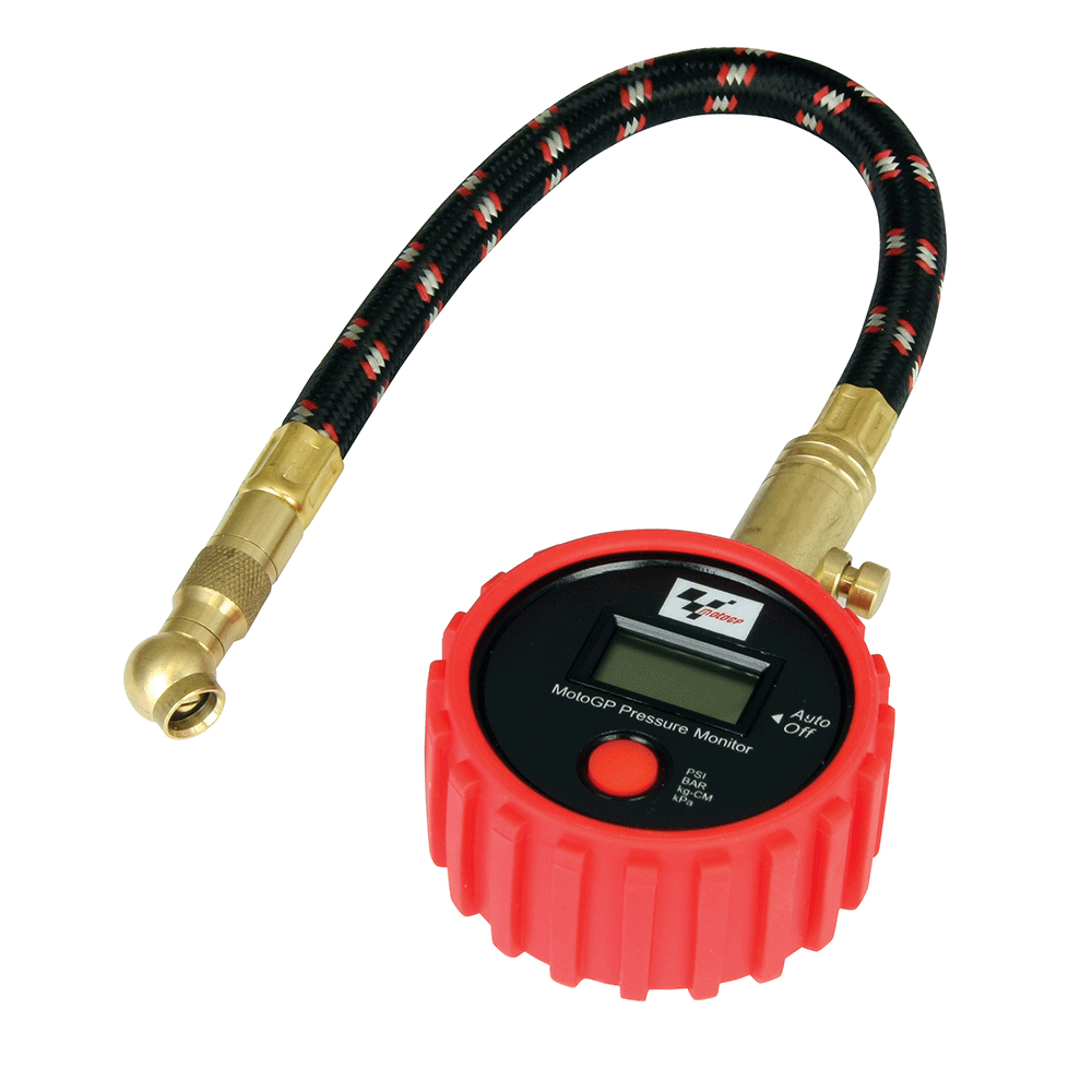 Manomètre de Pression de Pneus PSI BAR KGC KPA AUTO OFF 0-99psi MOTOGP