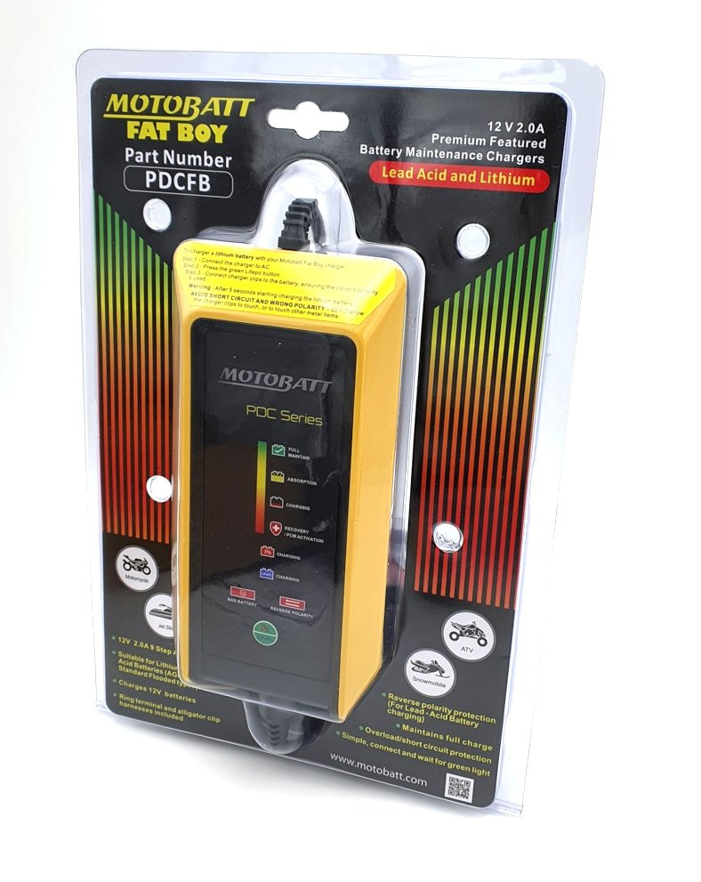 MOTOBATT Chargeur de batterie FAT BOY avec CAN-BUS Edition (PDCFB)