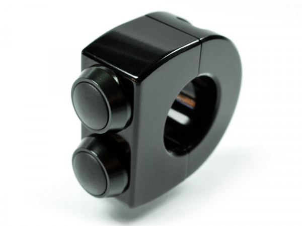 MOTOGADGET mo.switch, 2 Bouton poussoir, 1 pouce, noir / noir. Expédié sous 3 jours en moyenne.