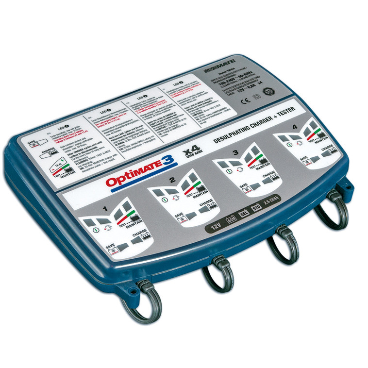 OPTIMATE 3 x4 CHARGEUR-TEST. TM-454 PRO