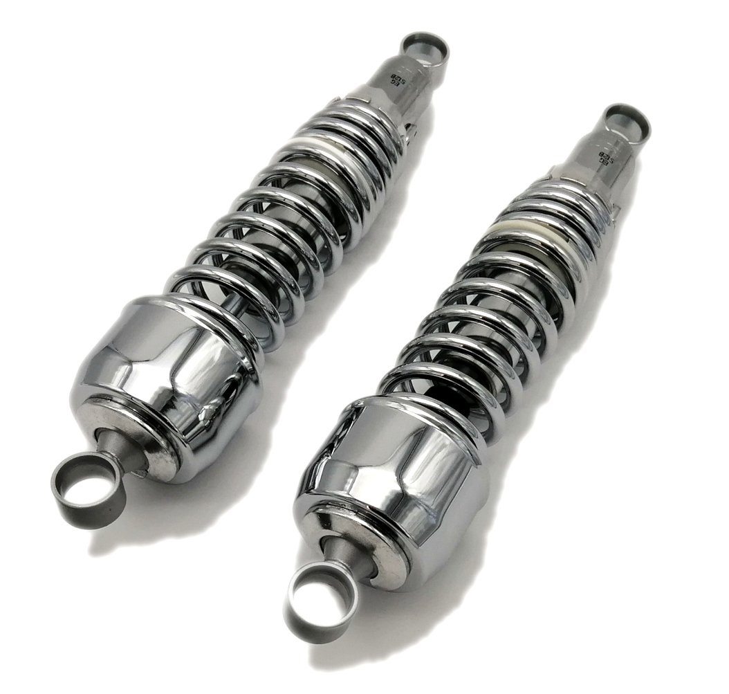 Paire d'amortisseurs UNIVERSEL CHROME 325mm