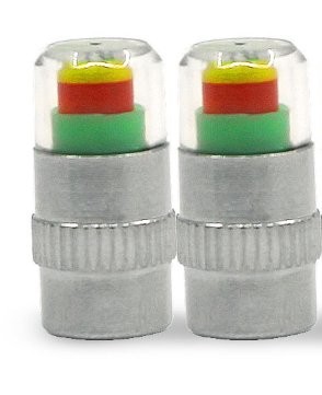 Paire de bouchons de valves indicateurs de pression