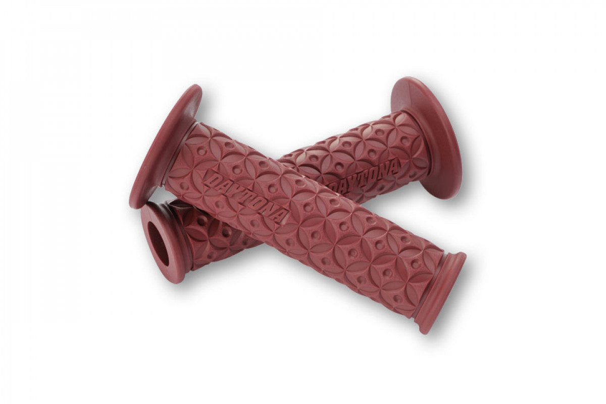 Paire de poignées GGD-NINJA, foncé rouge, pour 7/8 pouce guidons, open end