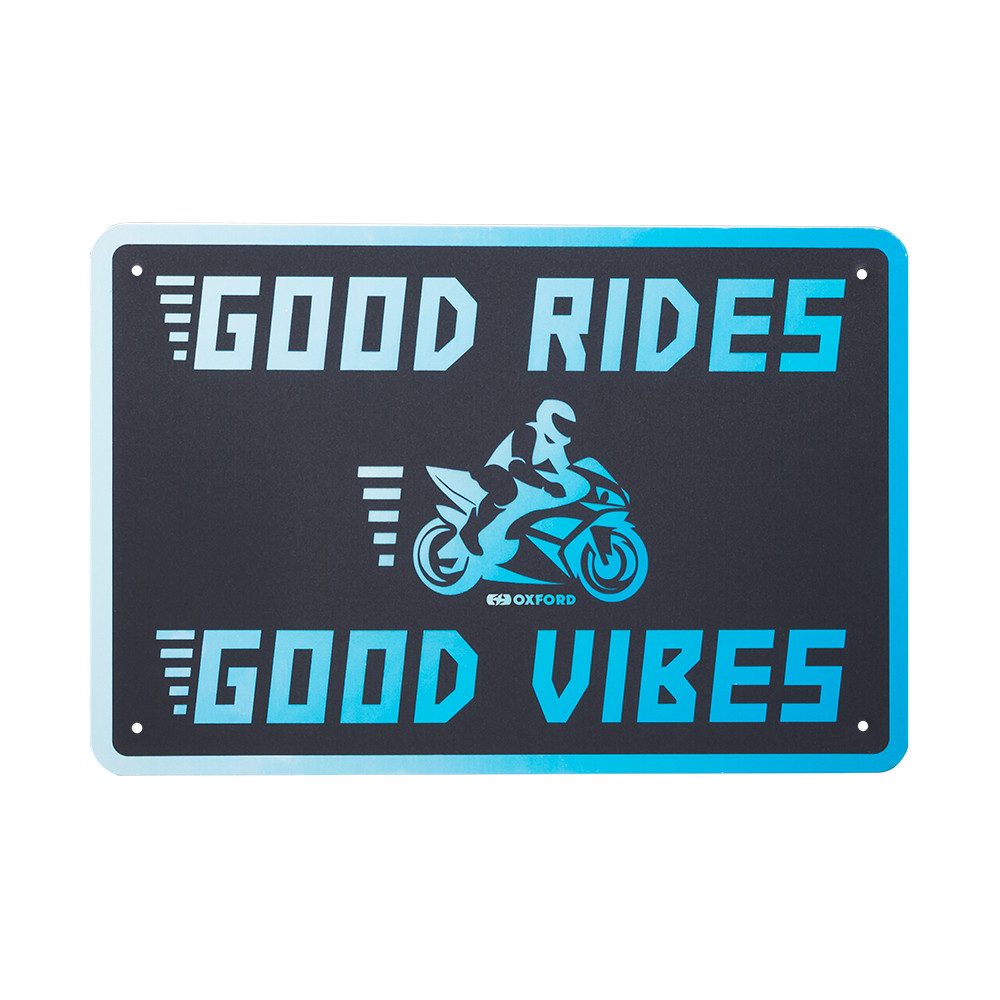 Plaque Métallique Garage: GOOD VIBES OXFORD