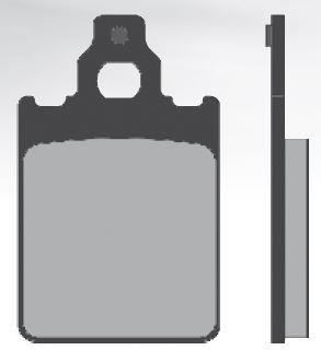 Plaquette de frein BRENTA Organiques – FT3025