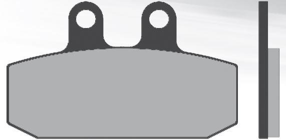 Plaquette de frein BRENTA Organiques – FT3026