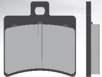 Plaquette de frein BRENTA Organiques – FT3020