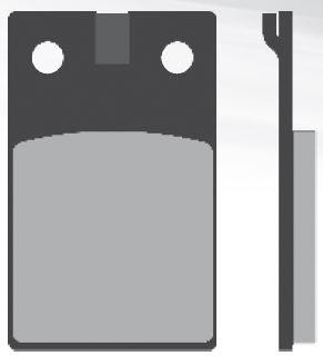 Plaquette de frein BRENTA Organiques – FT3013