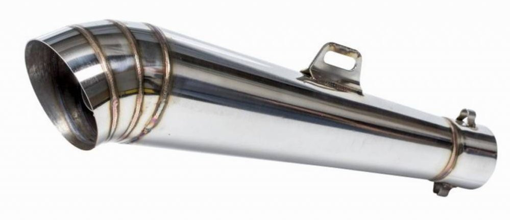 Pot d'échappement Inox MOTO RACE2 Universel (Fait Main)