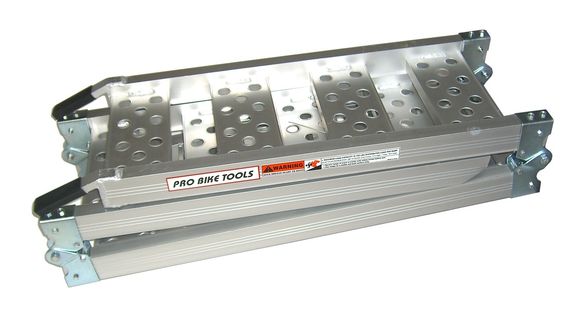 Rampe aluminium triple poids de charge 250 kgs PRO BIKE TOOLS