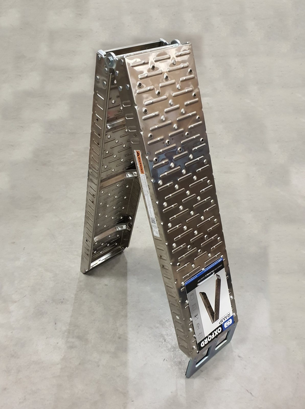 RAMPE Légère INOX Pliante Moto 300kg avec Poignée de Transport OXFORD