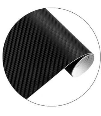 Rouleau sticker de COVERING carbone noir mat