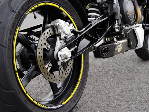 Set d'autocollants pour jante GP STYLE 2 - JAUNE