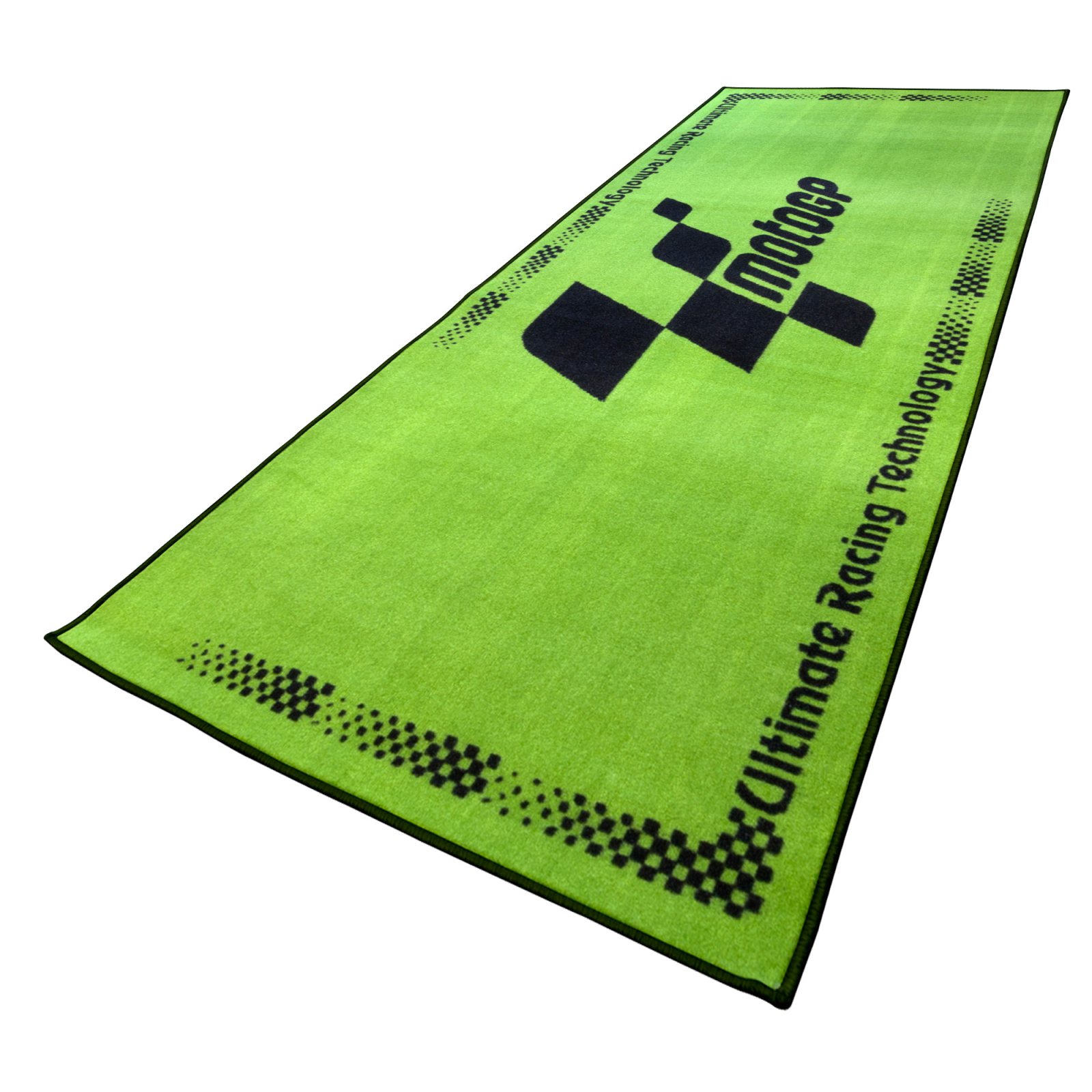 TAPIS ENVIRONNEMENTAL - 190x80cm VERT / NOIRE LOGO (1.52 M2) MOTOGP