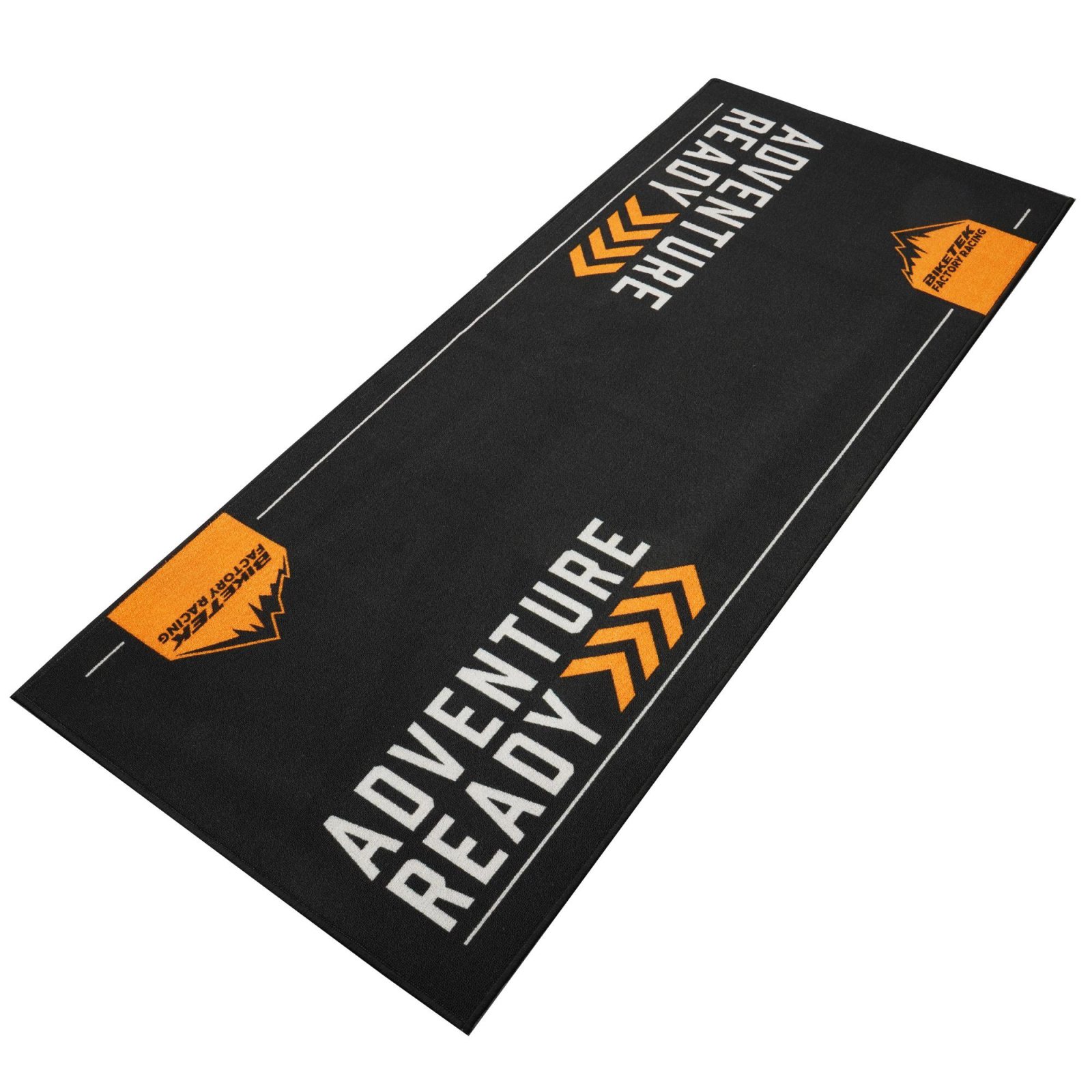 TAPIS ENVIRONNEMENTAL MOTO ADVENTURE READY ORANGE - 190x80cm BIKETEK
