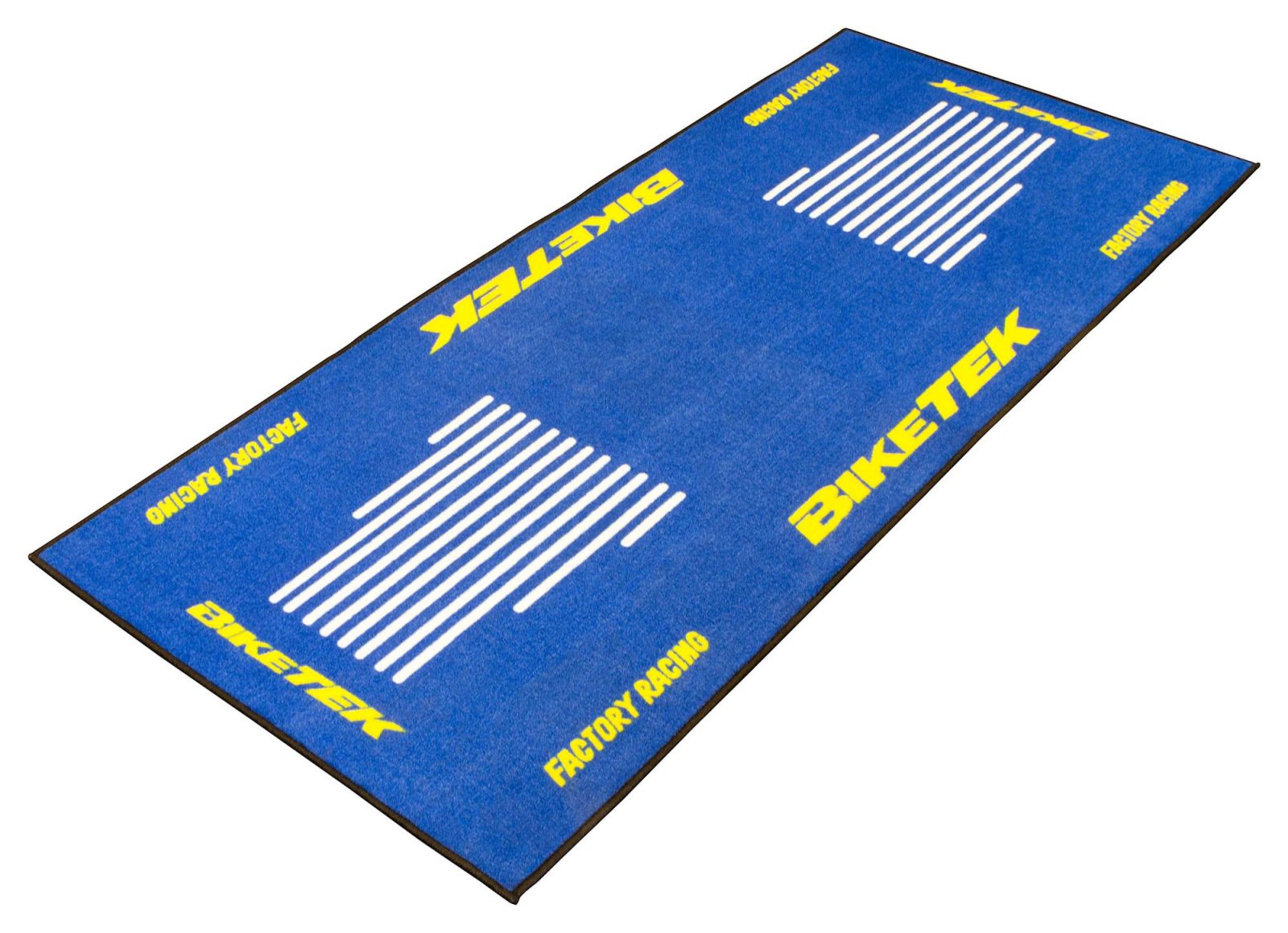 TAPIS ENVIRONNEMENTAL MOTO SERIES 3 BLEU/BLANC/JAUNE NO LOGO 190x80cm (1.52 M2) BIKETEK