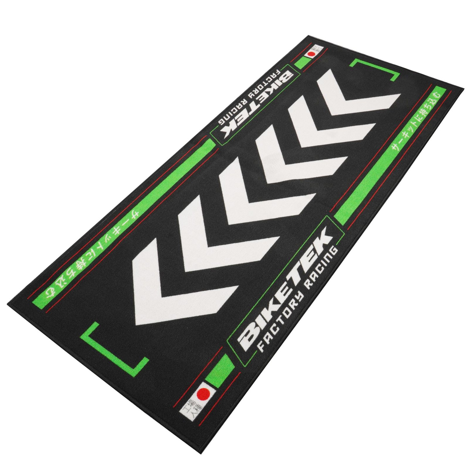 TAPIS ENVIRONNEMENTAL MOTO SERIES 7 VERT RISING SUN - 190x80cm BIKETEK