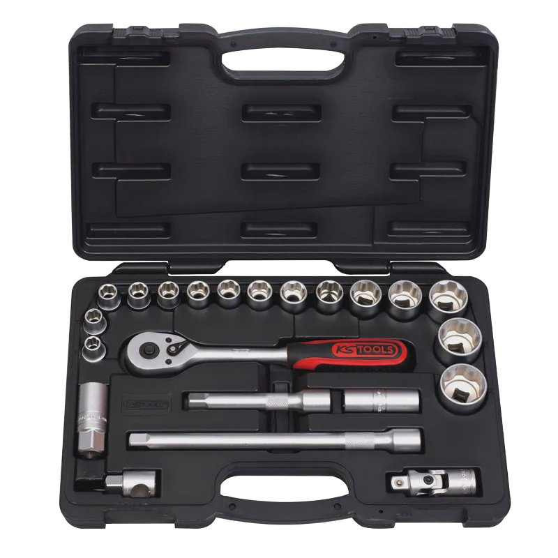 COFFRET DE DOUILLES 1/2' 22 PIECES-KS TOOLS