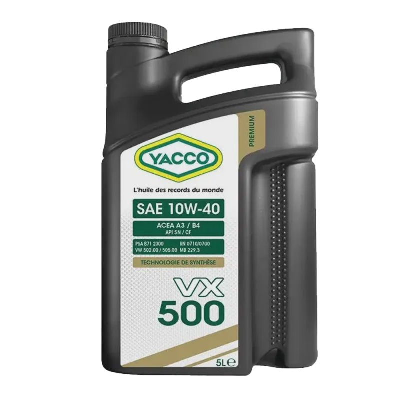 HUILE YACCO 4T VX 500 SAE 10W40 - 5 LITRES