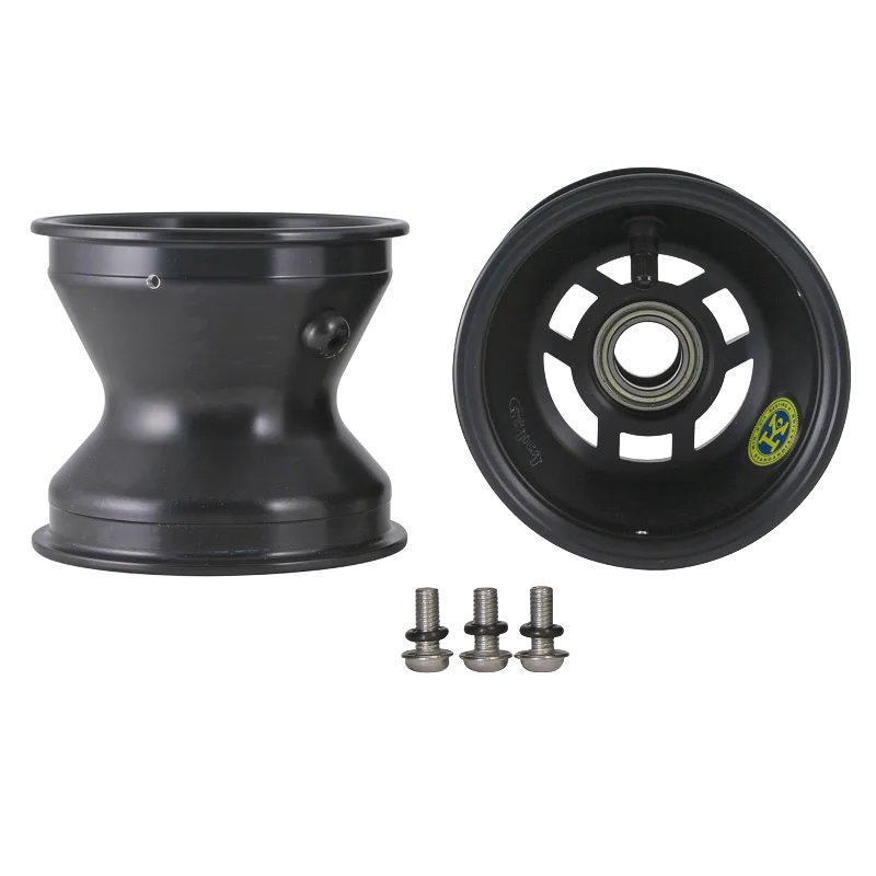 JANTE AVANT ALUMINIUM 120 NOIRE (FUSEE DE 25MM)
