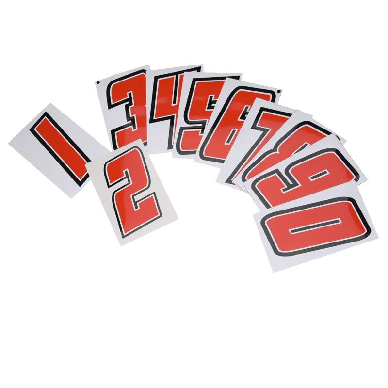 NUMERO DE COURSE ROUGE