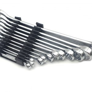 BRAZOLINE Jeu de 12 Clés Plate et Oeil (MIXTE de 6mm à 22mm) CHROME VANADIUM