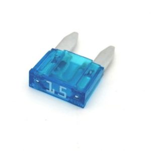 BRAZOLINE Mini Fusible 15 Ampères MOTO (sachet de 10 fusibles)