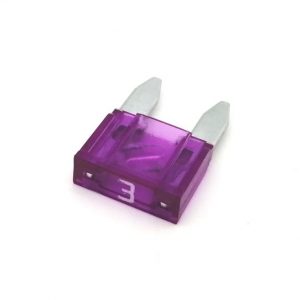 BRAZOLINE Mini Fusible 3 Ampères MOTO (sachet de 10 fusibles)