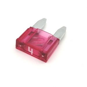 BRAZOLINE Mini Fusible 4 Ampères MOTO (sachet de 10 fusibles)