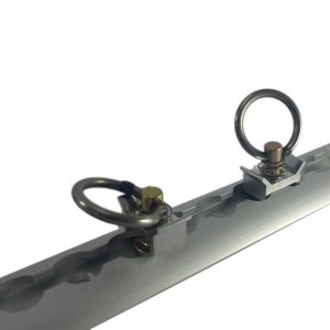 BRAZOLINE Rail aluminium 1m AERO + 2 anneaux