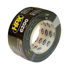 BRAZOLINE Rouleau de scotch noir toile americaine