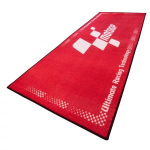 MOTOGP TAPIS ENVIRONNEMENTAL - 190x80cm ROUGE / BLANC LOGO (1.52 M2) MOTOGP